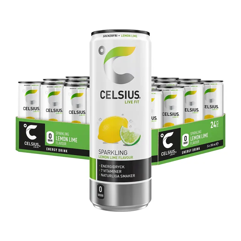 24 x Celsius 355 ml Lemon Lime