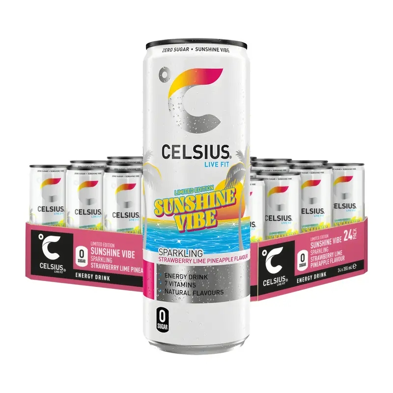 24 x Celsius 355 ml Sunshine Vibe Limited Edition