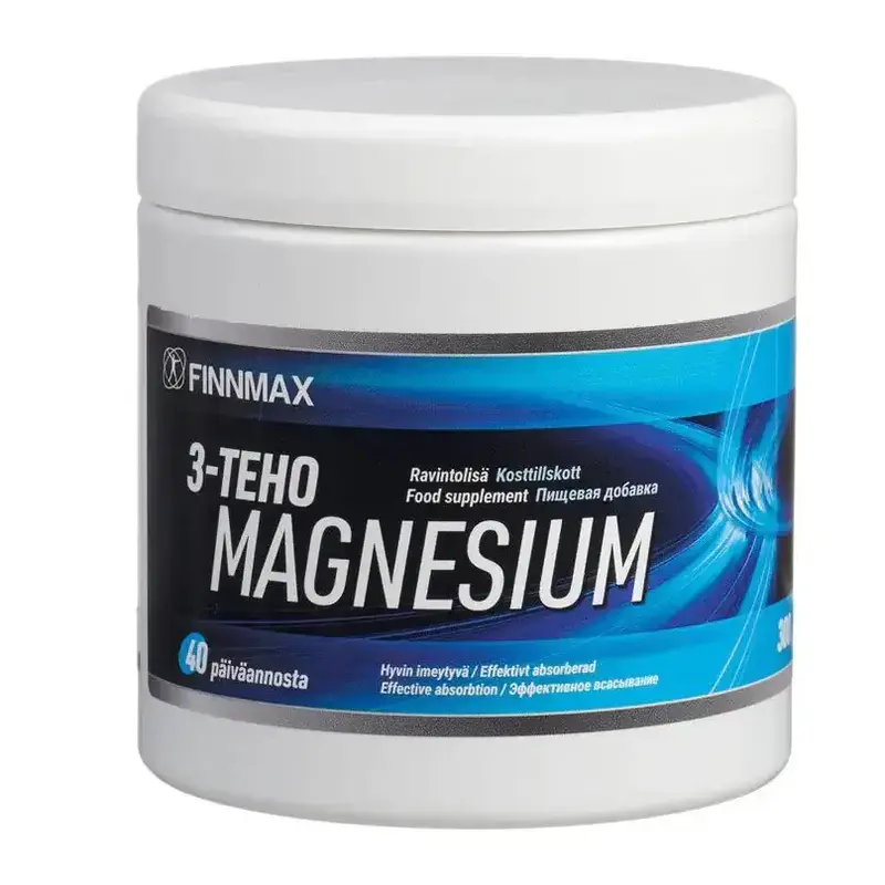 3-Tehomagnesium jauhe 300g, Finnmax