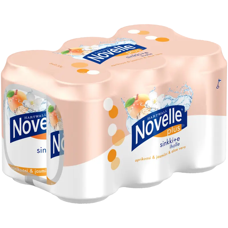 6 x Hartwall Novelle Plus Sinkki + E 0,33 l