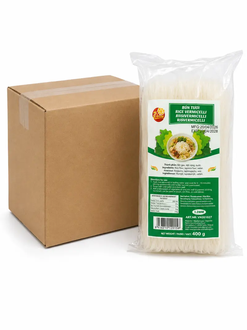 7 DAISIES, RICE VERMICELLI 1.2MM, BÚN TƯƠI, 400G X30 PCS