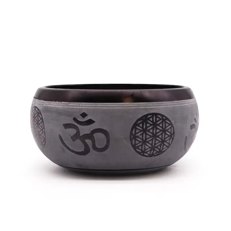 Äänimalja Om & Viisi Buddhaa 16 cm | 55 Hz
