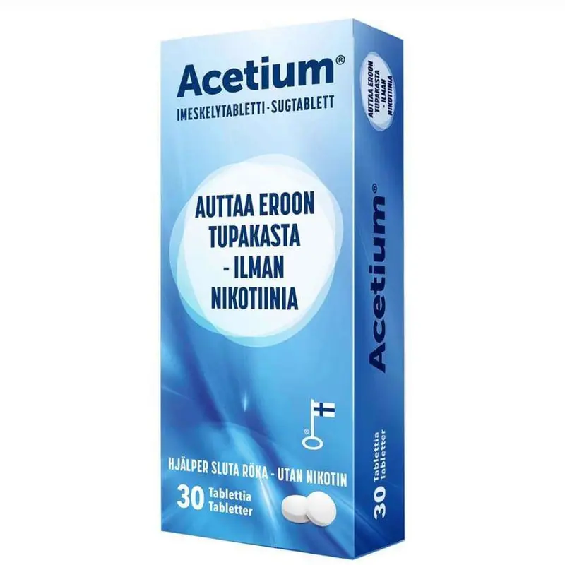 Acetium Imeskelytabletti - Eroon tupakasta