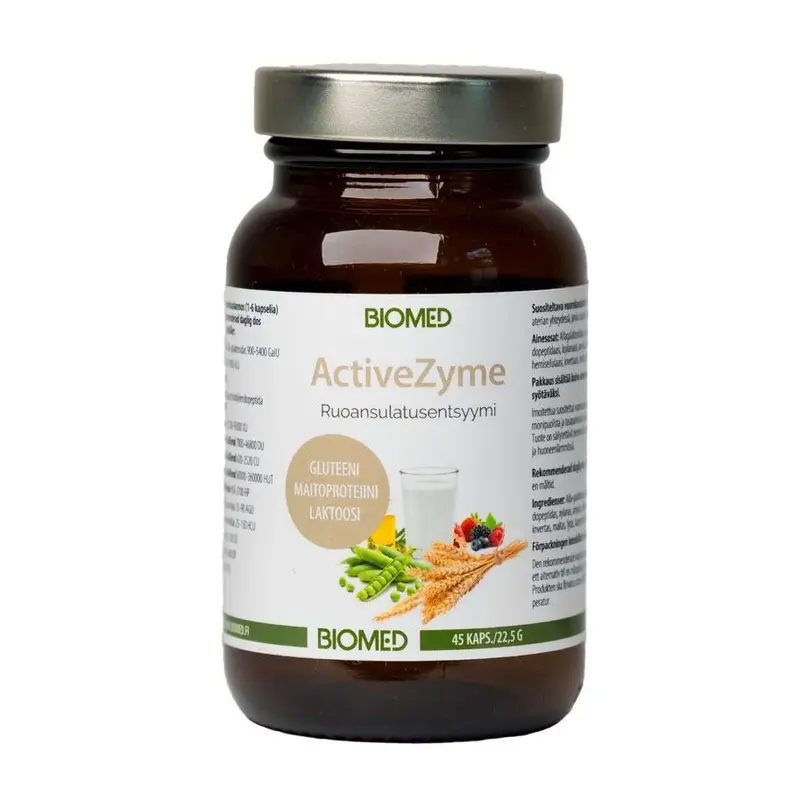Active Zyme Ruoansulatusentsyymi 45 kaps, Biomed