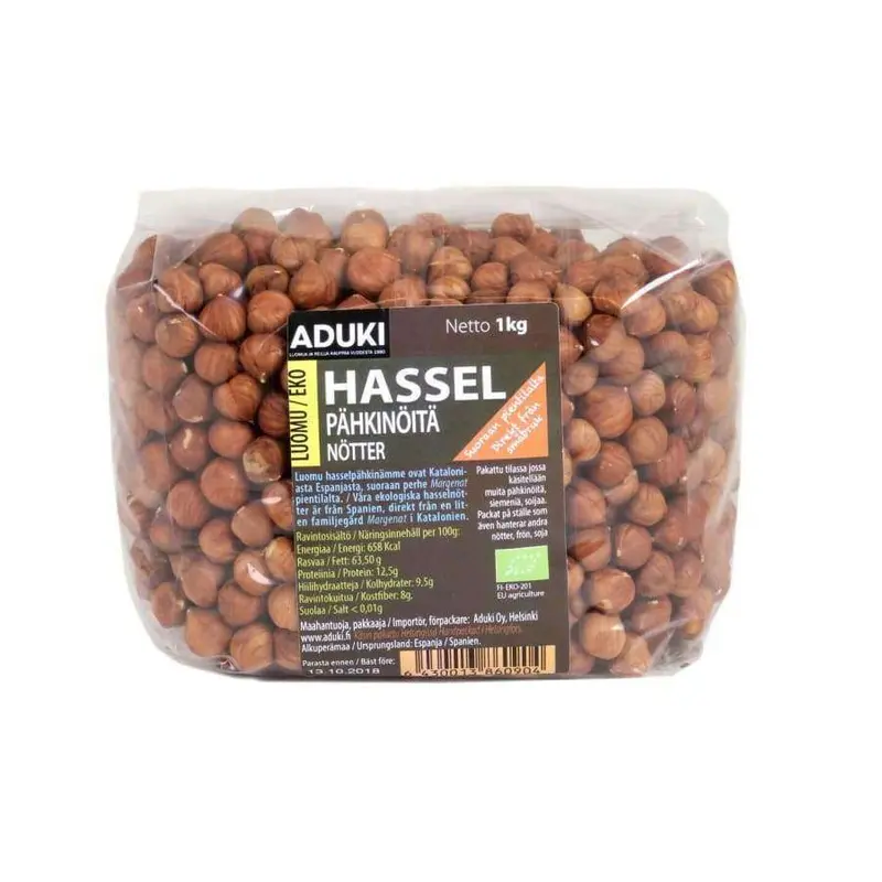 Aduki Luomu Hasselpähkinä