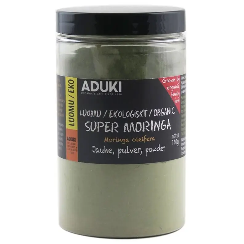 Aduki — Moringajauhe, luomu, 140 g