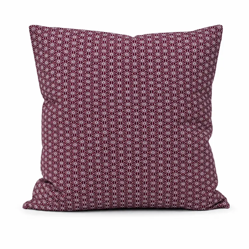 Asanoha violetti japanilainen tyynynpäällinen - 50x50 cm