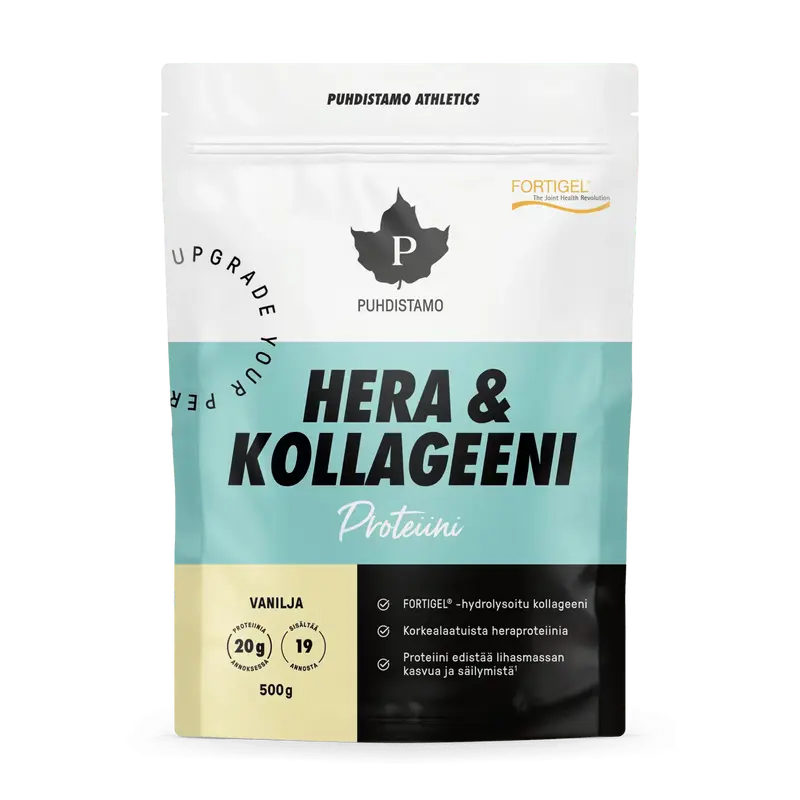 Athletics Hera & Kollageeni Vanilja 500 g Puhdistamo