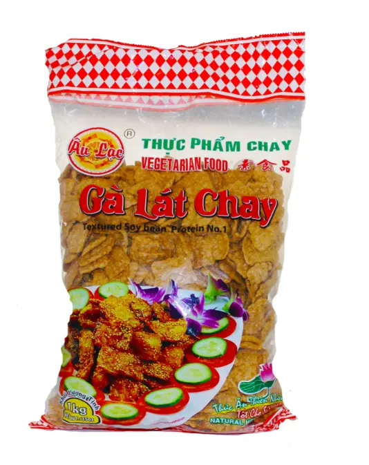 AU LAC, VEGAN CHICKEN MEAT SLICES-GA LAT CHAY 1KG