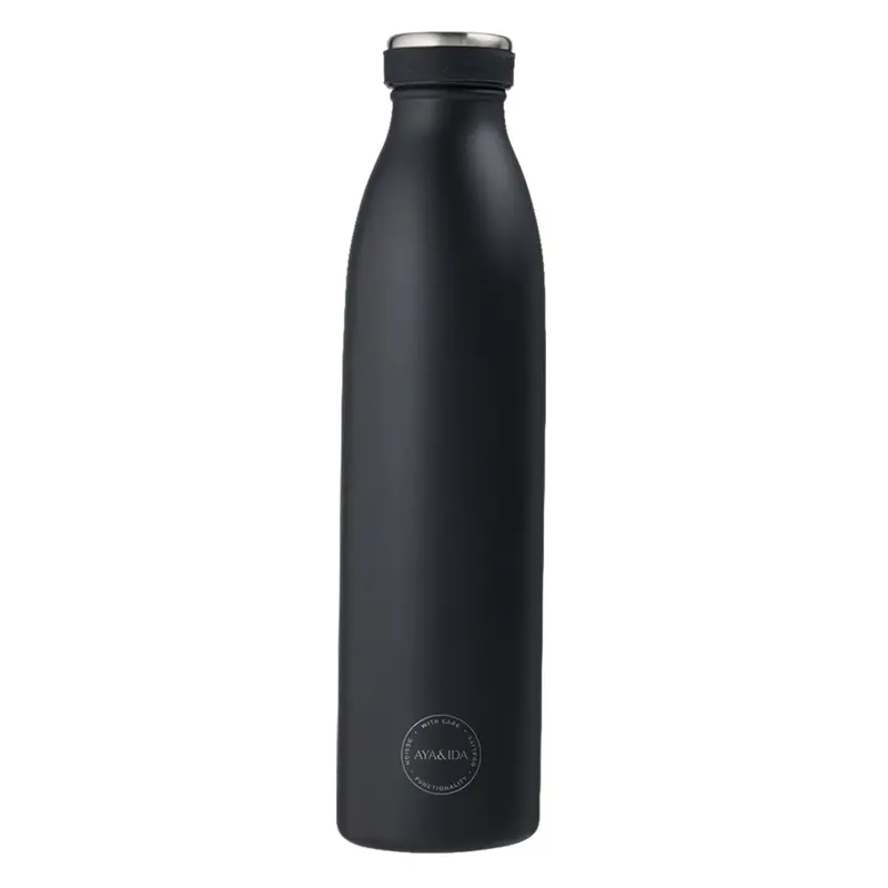 AYA&IDA Drikkeflaske - Matte Black (750 ml)