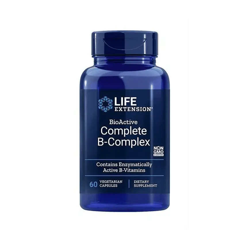 B-Complex Complete Bio-active 60 vegekaps, Life Extension