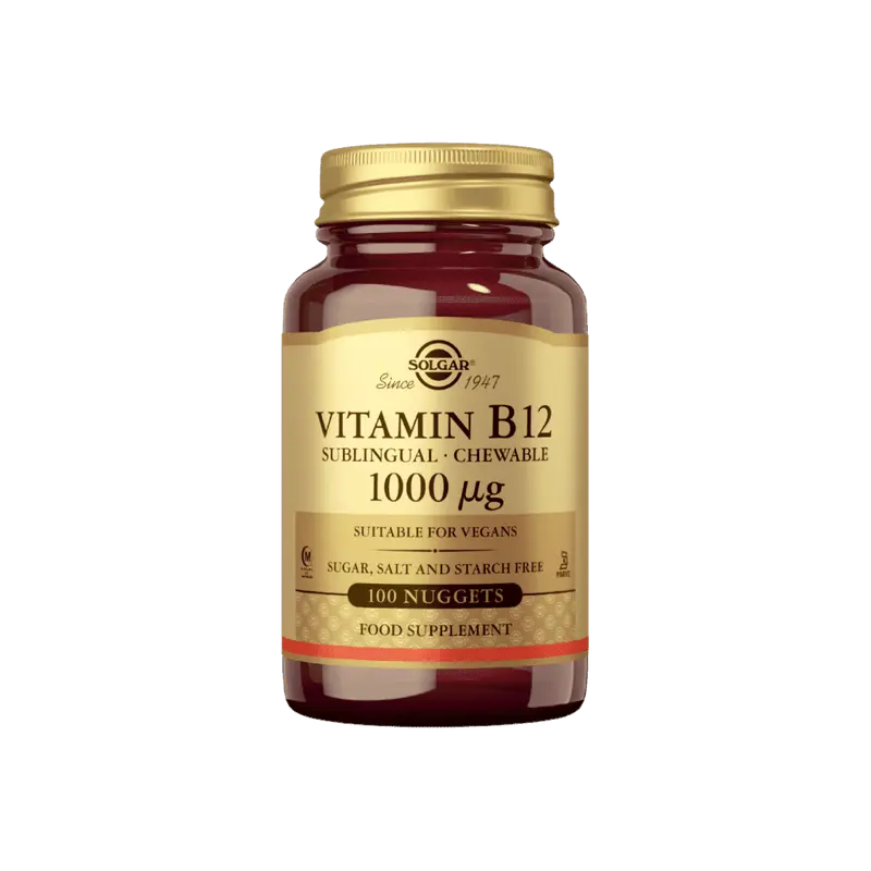 B12-vitamiini 1000µg 100 tabl, Solgar