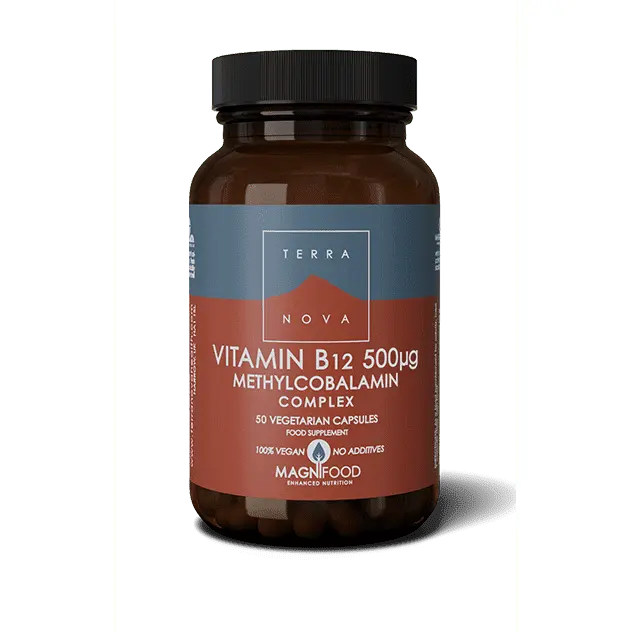 B12-vitamiini 500 ug Complex (metyylikobalamiini) 50 kaps, Terranova