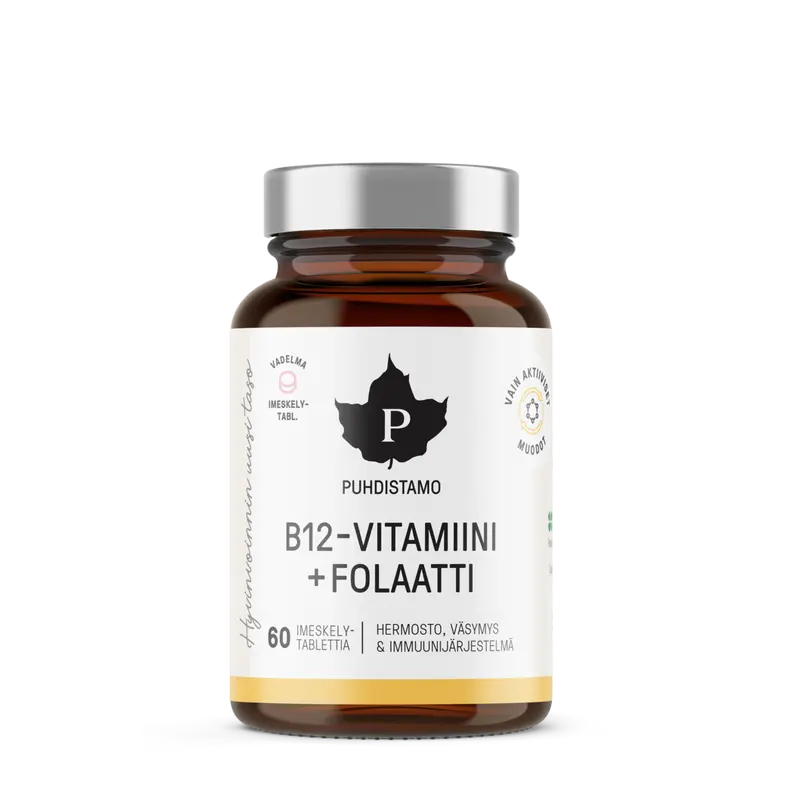 B12-vitamiini + Folaatti 60tbl