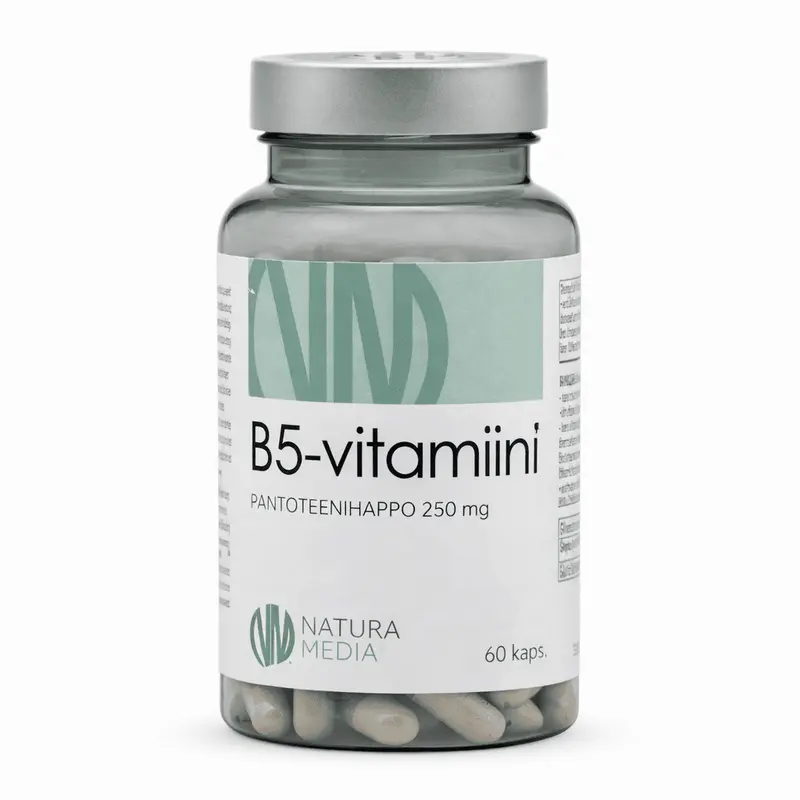 B5-vitamiini 80 kaps, Natura Media