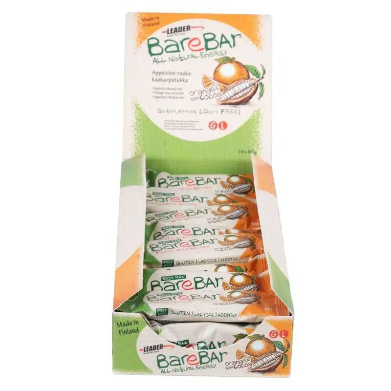 BareBar Appelsiini-Kaakaopatukka 24-pack