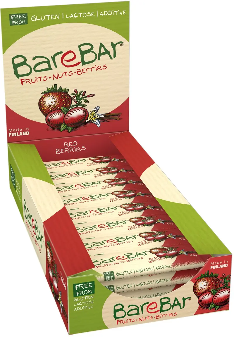 BareBar Red Berries 24-pack