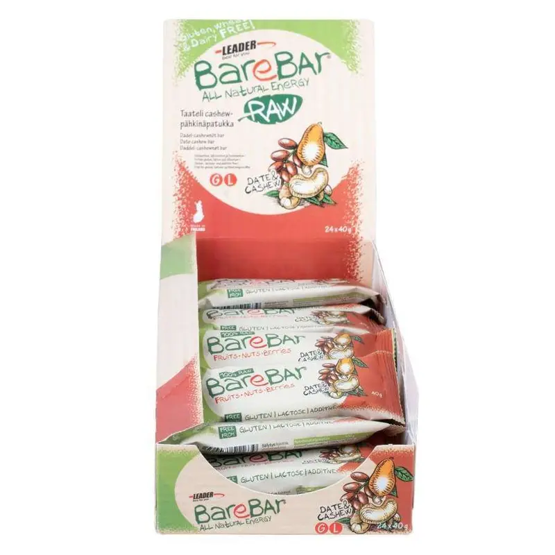BareBar Taateli-Cashewpatukka 24-pack