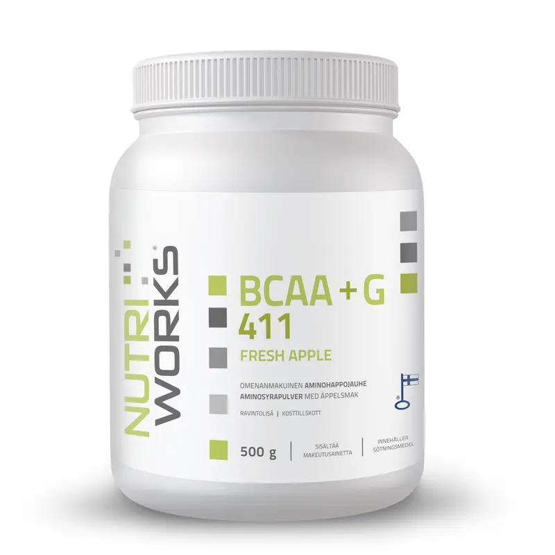 BCAA211 + G, vihreä omena, 500g