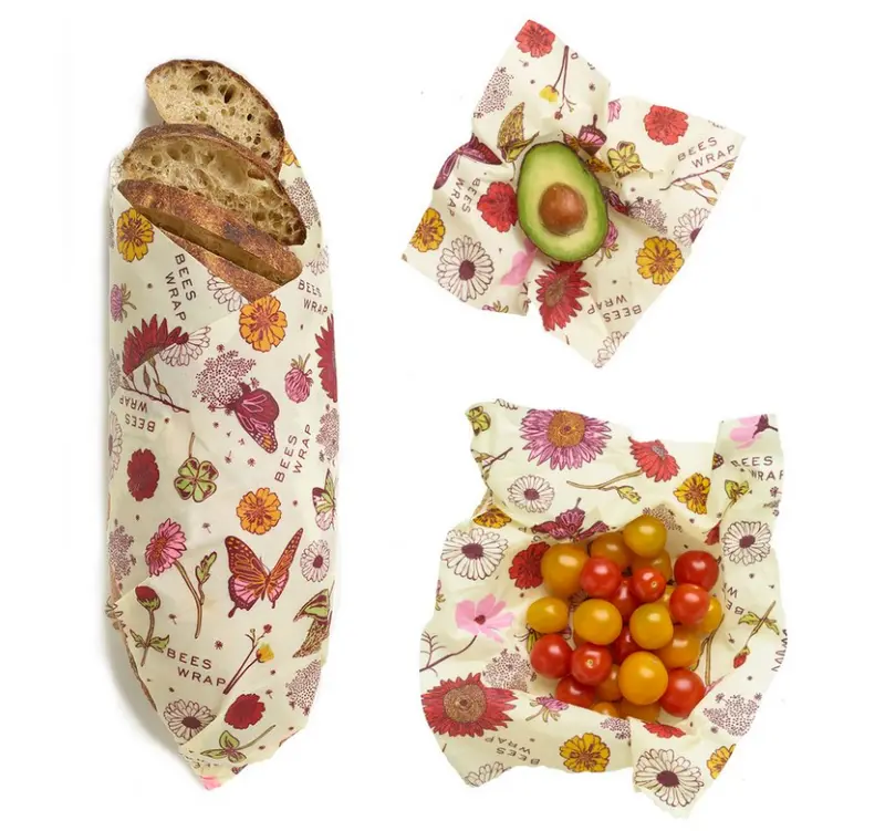 Bee's Wrap 3-pak. Vegan Meadow Magic