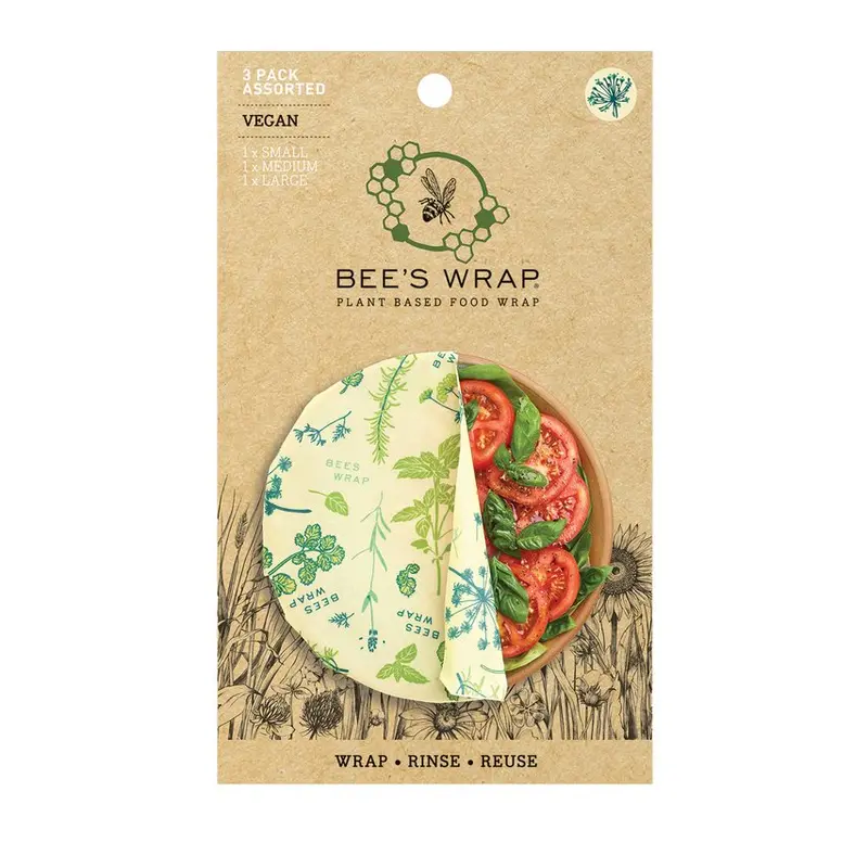 Bee's Wrap 3-pakkaus Vegan Herb Garden