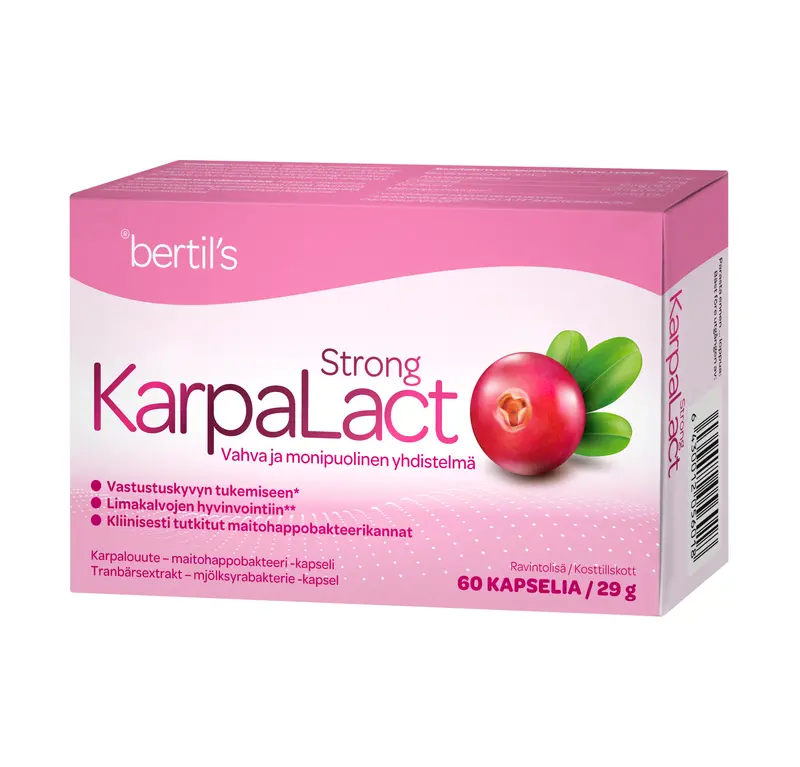 Bertil's KarpaLact Strong - Karpalouute 60 kaps.