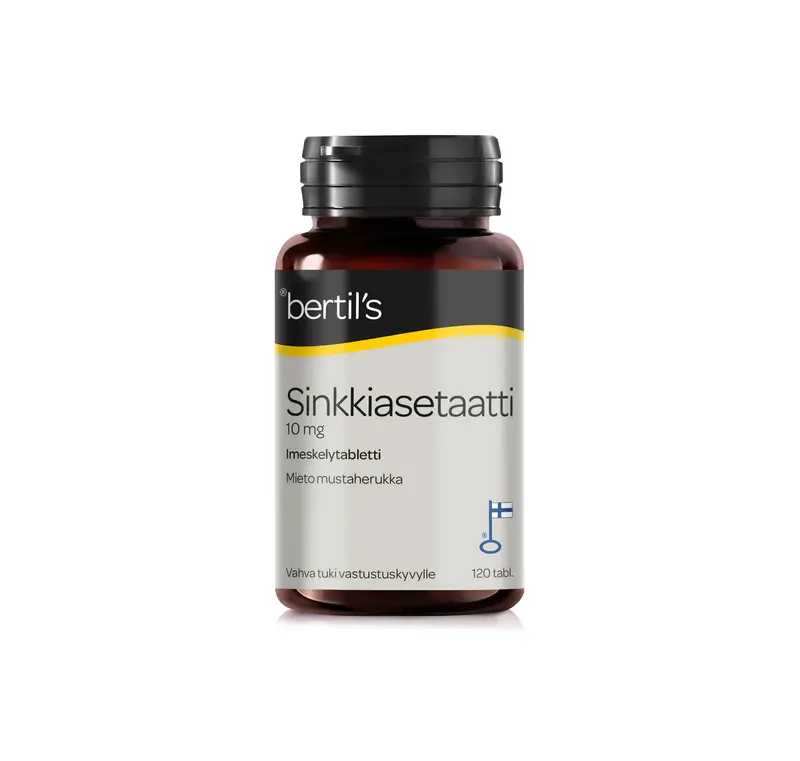 Bertils Zn Sinkkiasetaatti 120tbl.