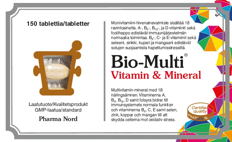 Bio-Multi® Vitamin &Mineral 150 tabl.