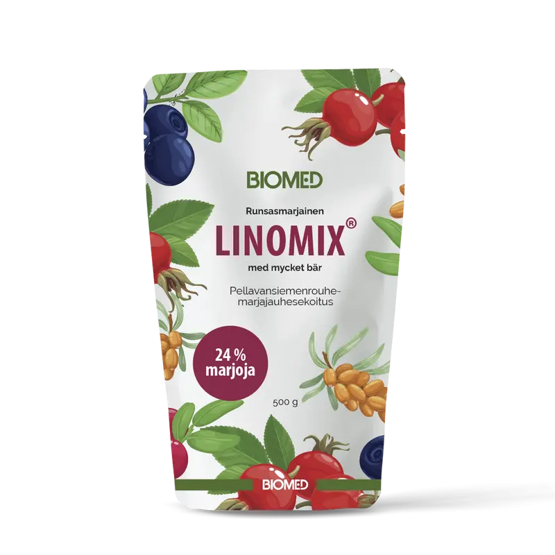 Biomed Linomix - Pellavansiemenrouhe 500 g