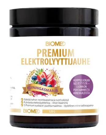 Biomed Premium Elektrolyyttijauhe Kuningasmarja
