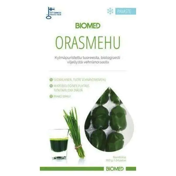 Biomed Vehnäorasmehu jääpalat