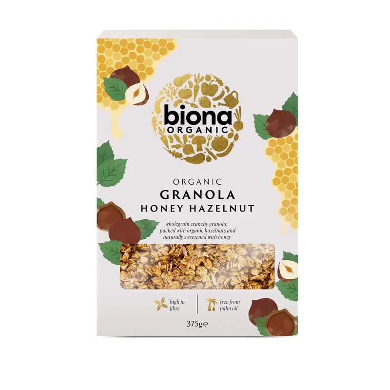 Biona Luomu Hunaja & Hasselpähkinä Granola