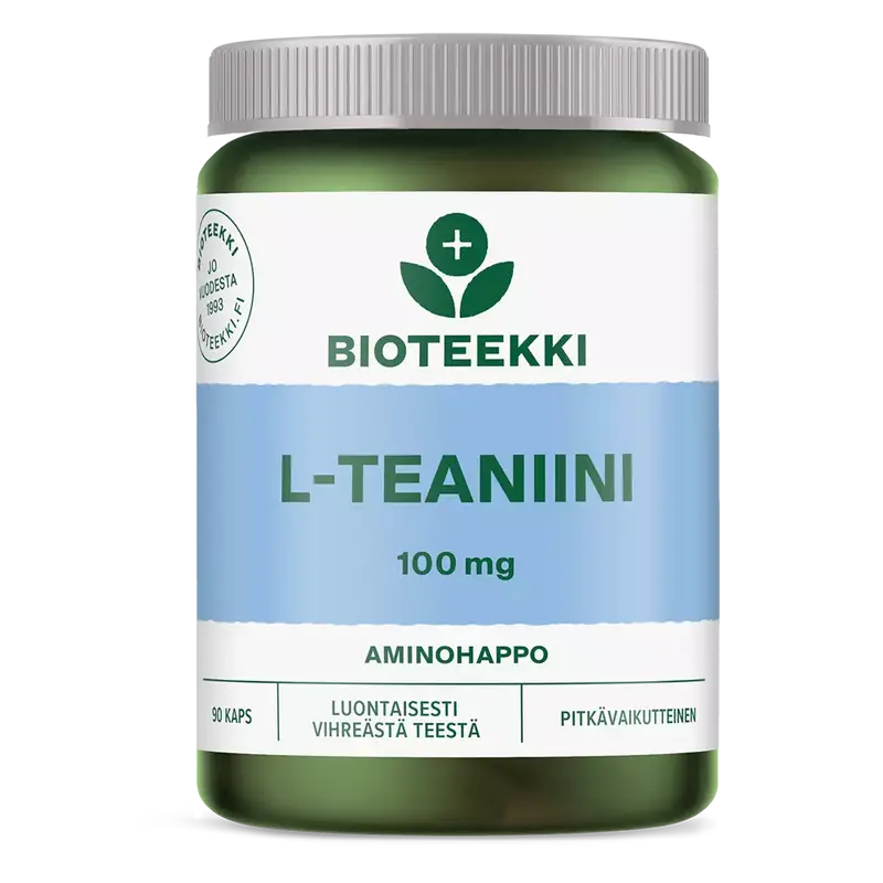 Bioteekki L-Teaniini 100mg 90tbl.