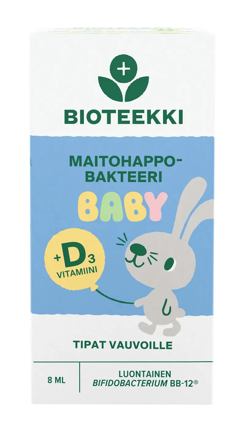 Bioteekki Maitohappobakteeri Baby + D3 Tipat
