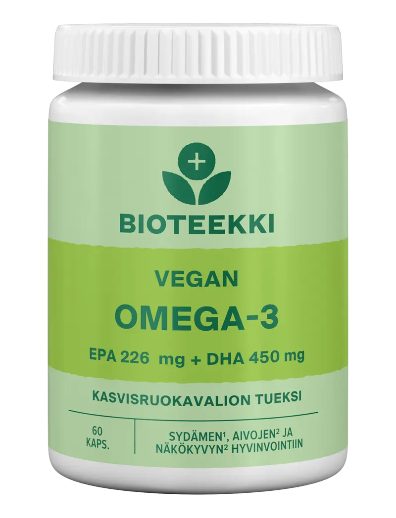 Bioteekki Vegan Omega-3 60 kaps.