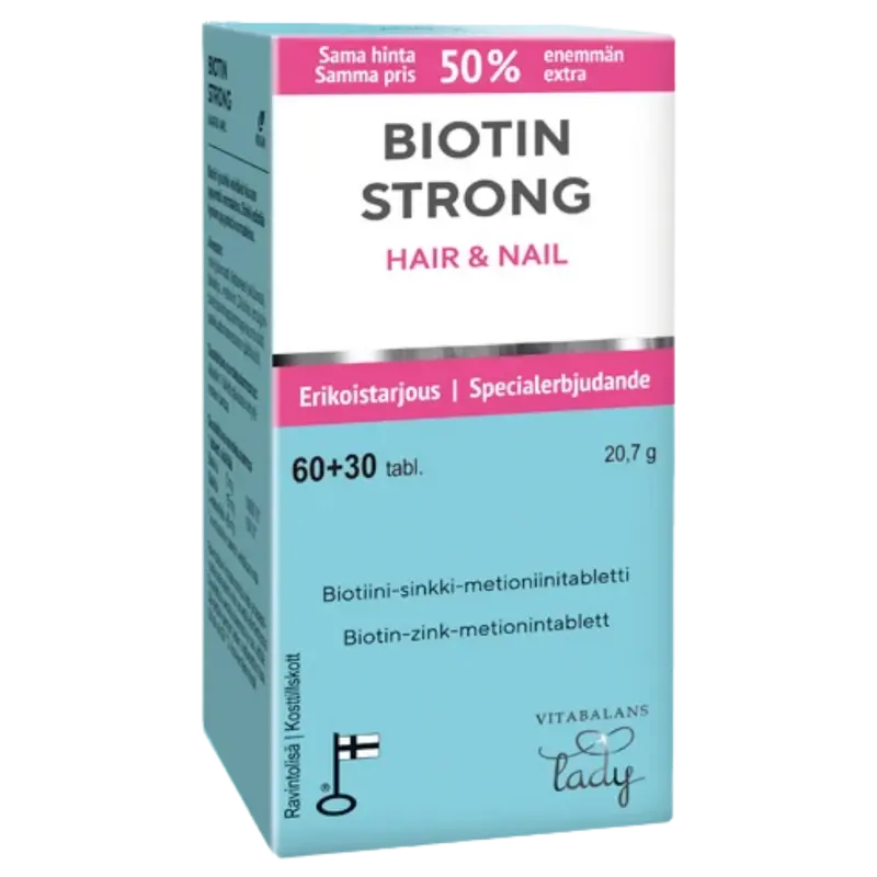Biotin Strong Hair & Nail 60+30 tabl.