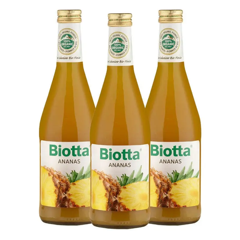 Biotta Luomu Ananastäysmehu 3-pack
