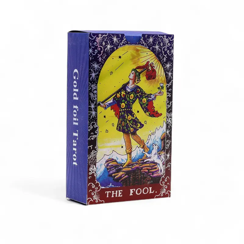 Blue Foil Tarot Set - Mandala with Booklet