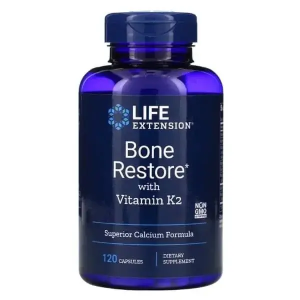 Bone Restore + K2, 120 kaps, Life Extension