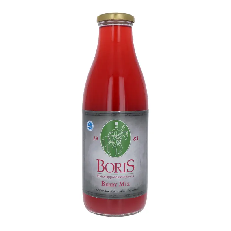 Boris-maitohappobakteerijuoma Berry Mix, 1 L