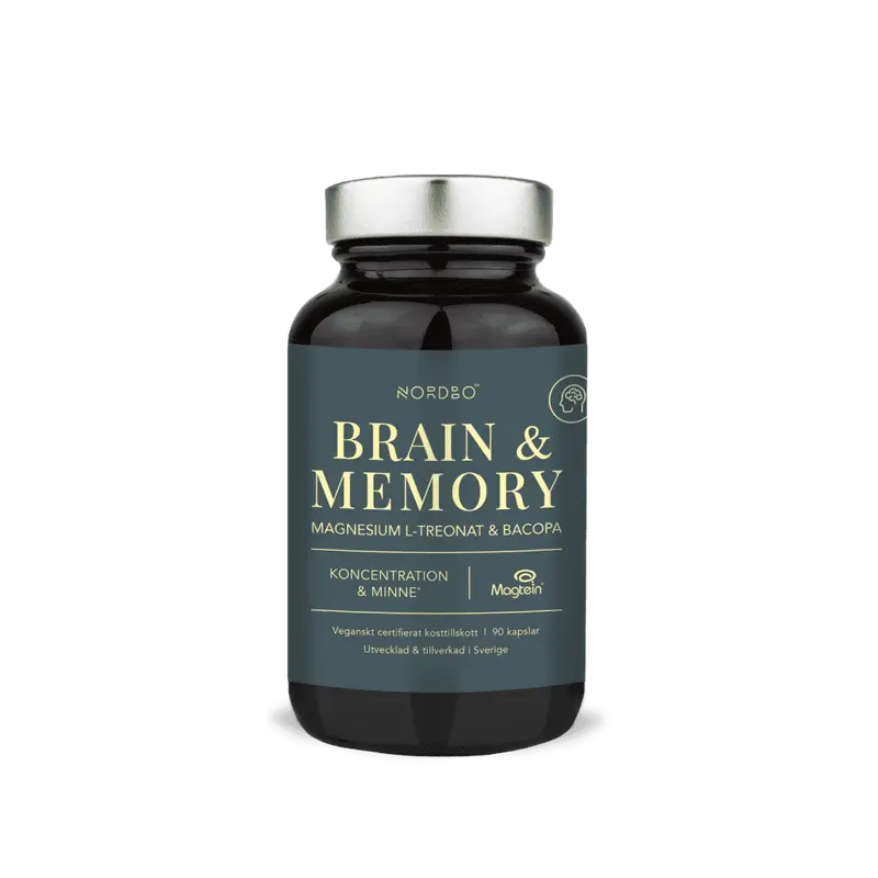 Brain & Memory Magnesium 90 kaps, Nordbo