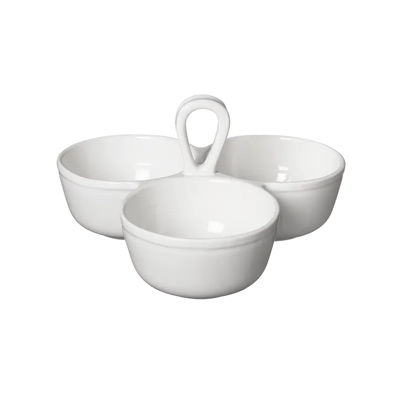 Bruka Design Capri Snack kulho 3-os 23,5*13cm, valkoinen