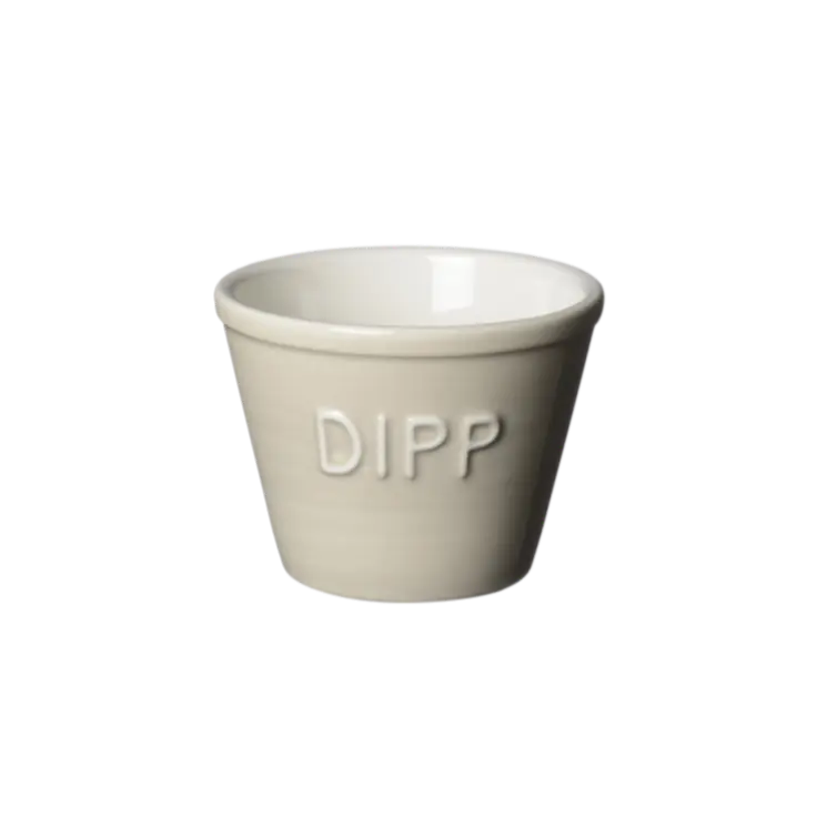 Bruka Design Dipp kulho 11*8cm, havre valkoisella tekstillä
