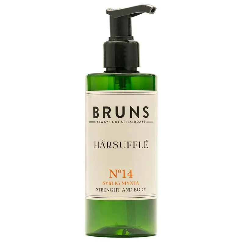 BRUNS Nr14 Hair Souffle Tangy Mint Styling Cream - Minttu Muotoilutuote, 200 ml