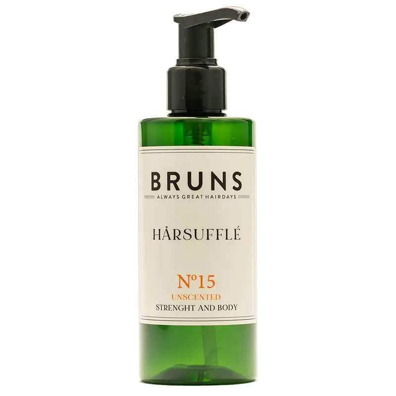 BRUNS Nr15 Hair Souffle Unscented Styling Cream - Hajusteeton Muotoilutuote, 200 ml