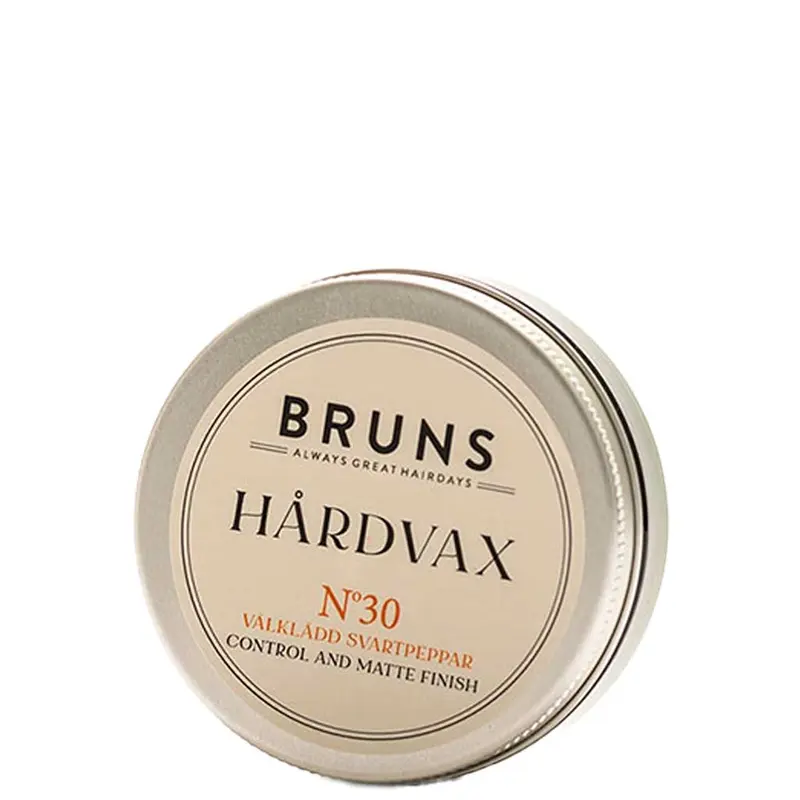 BRUNS Nr30 Blackpepper Hairwax - Mustapippuri-hiusvaha, 50 ml