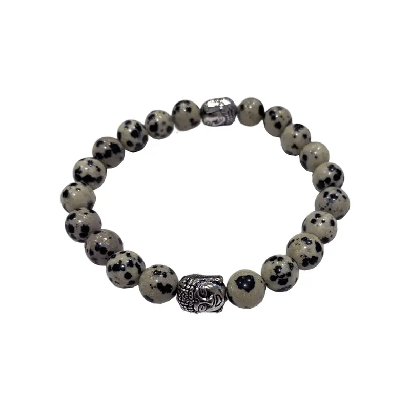 Buddha rannekoru Dalmatian Jaspis 8mm