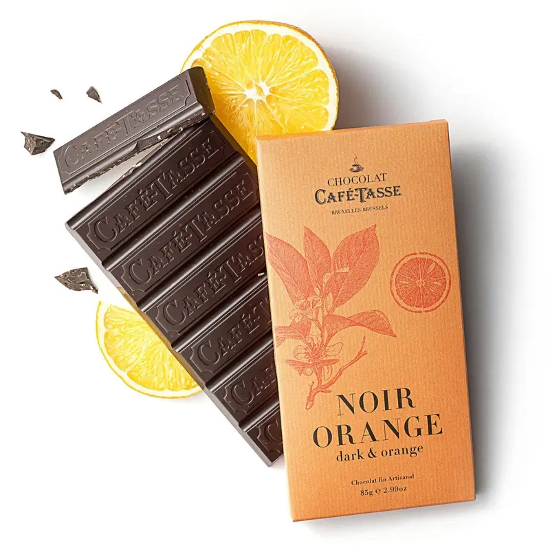 Café-Tasse suklaalevy Noir Orange tummasuklaa 85g