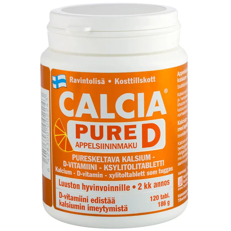 Calcia Pure D Appelsiini 120 tabl