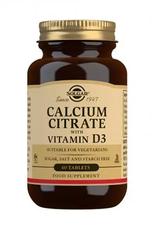 Calcium Citrate + Vitamin D3 60tbl.